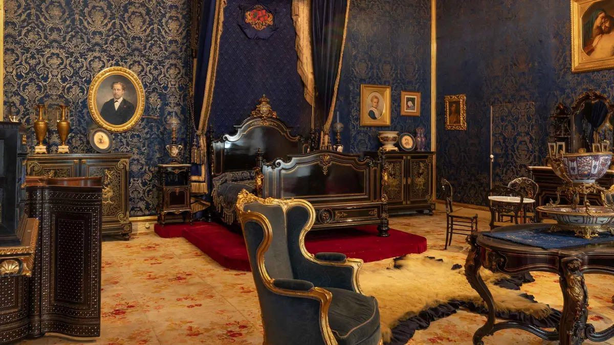Ornate royal state room inside the Ajuda National Palace on a Lisbon museum ticket, one of the museums in Lisbon
