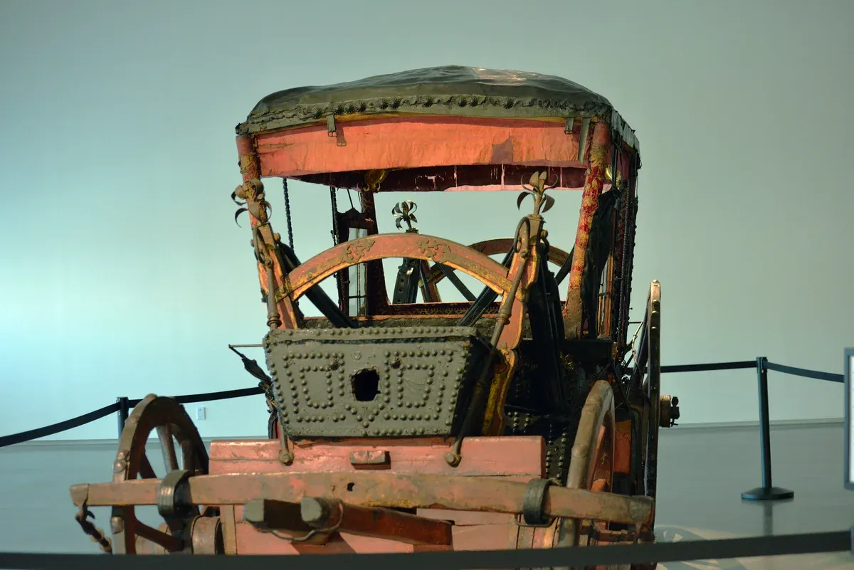 A royal carriage on display in the Museu Nacional dos Coches, one of the museums in Lisbon